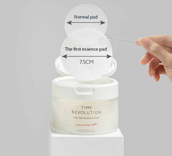 MISSHA Time Revolution The First Essence Pad Texture Hydration 250ml (75pads) SKIN CARE, Treatments, Serum & Essence, Korean Essence Pad, Hydrating Toner Pad, Gentle Exfoliator, Skin Texture Refinement, Niacinamide Skincare, Yeast Ferment Essence, K-Beauty Mask Pads