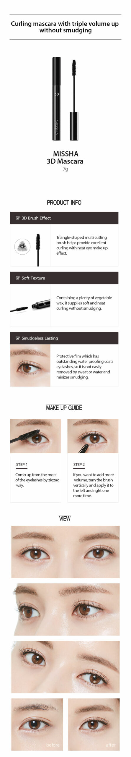MISSHA 3D Mascara Volume Curl