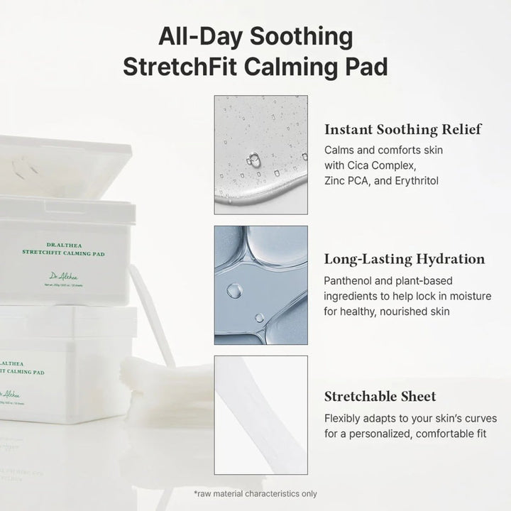 DR ALTHEA Stretch Fit Calming Pad 50 sheets Toner Pads 3