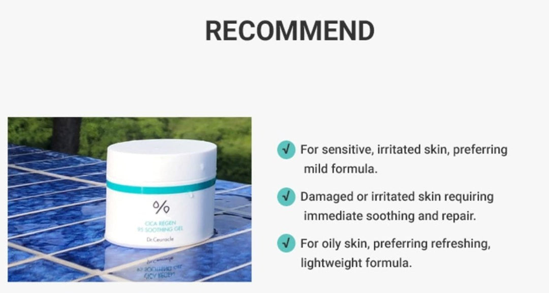 DR.CEURACLE Cica Regen 95 Soothing Gel 110g Health & Beauty oceanbuy.ca markham toronto free ship USA asian korean skincare