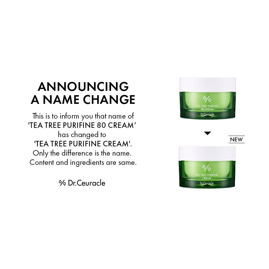 [Dr.Ceuracle] Tea Tree Purifine 80 Cream 50g 80, Acne, BLACK FRIDAY, Centella, centella asiatica, Ceuracle, cica, Cream, Dr, DrCeuracle, new year deal, Purifine, sale_event, sensitive, skincare, Tea, tea tree, teatree, Tree, vitamin c, vitaminC, LIFESTYLE, Food, Healthy Food