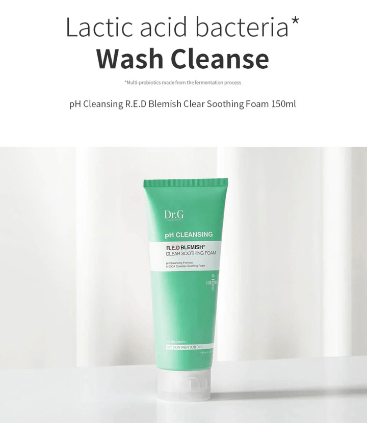 Dr.G R.E.D Blemish Clear Soothing Foam 150ml Health & Beauty oceanbuy beauty markham toronto free ship USA asian korean skincare