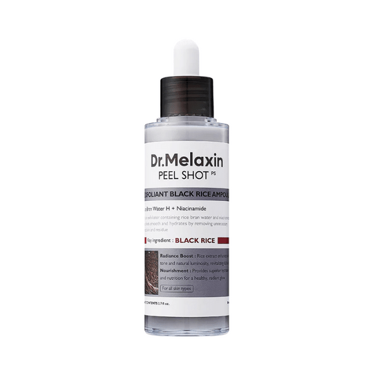 DR.MELAXIN Peel Shot Exfoliating Black Rice Ampoule 80ml Serum & Ampoule 1