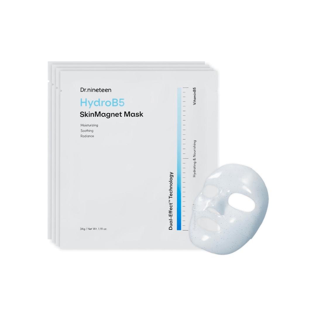 Dr.nineteen Hydro B5 Hyaluronic Acid Panthenol Mask 4Pcs/Box Mask 1