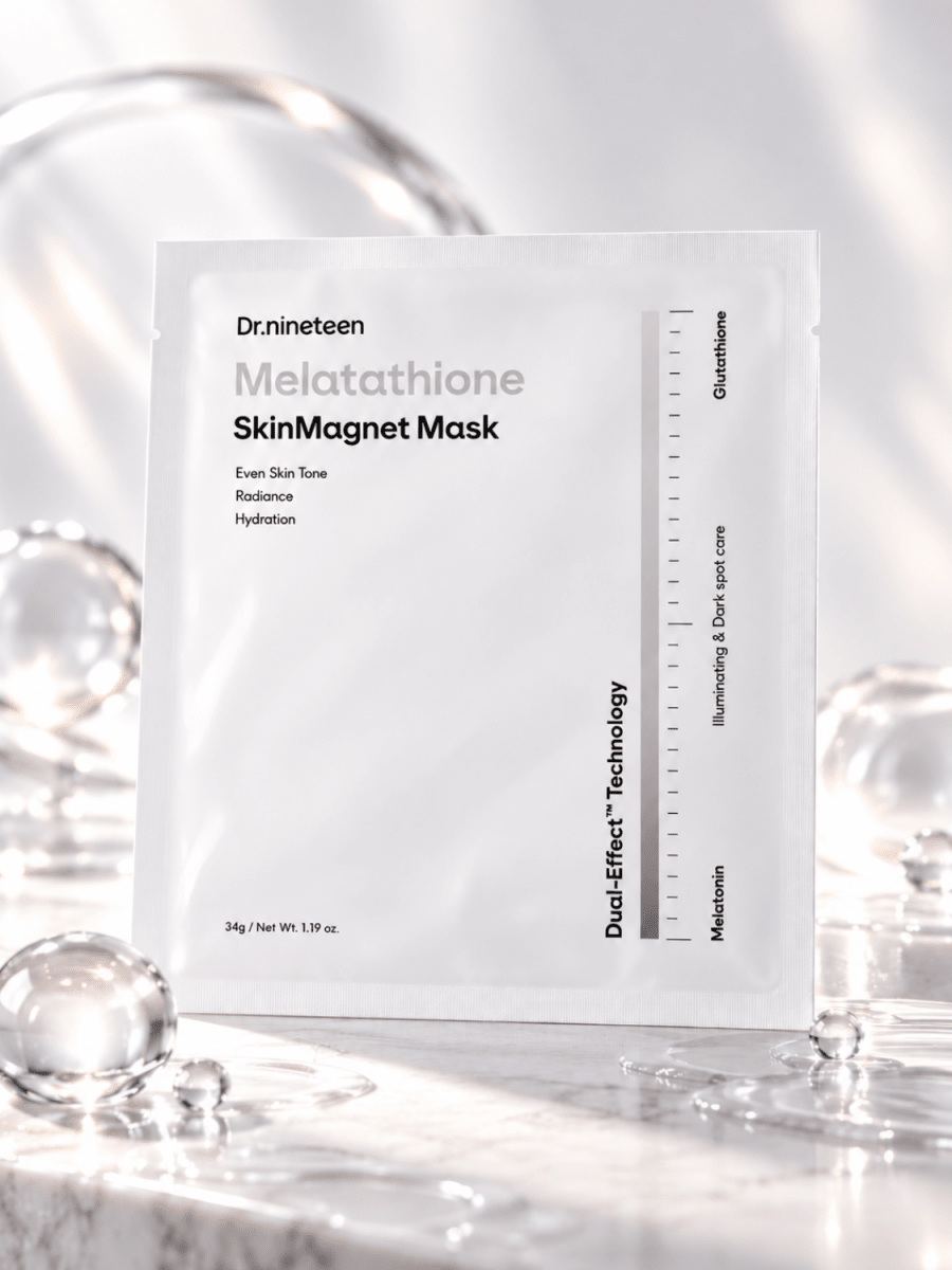 Dr.nineteen Melatathione Skin Magnet Mask Melatonin Glutathione 4Pcs/Box Mask 2