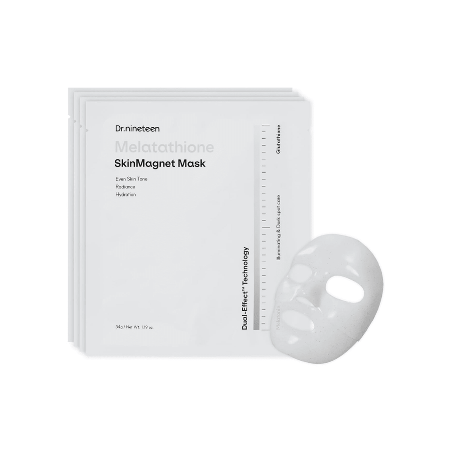 Dr.nineteen Melatathione Skin Magnet Mask Melatonin Glutathione 4Pcs/Box Mask 1