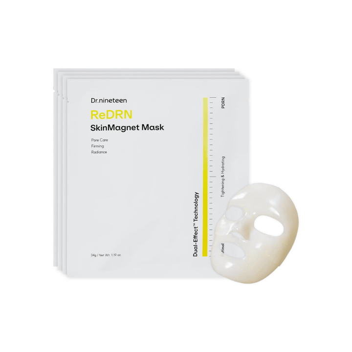 Dr.nineteen ReDRN Skin Magnet Mask PDRN Retinol Peptides 4Pcs/Box Mask 1