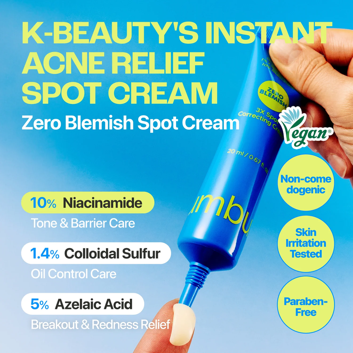 numbuzin Zero Blemish 3X Spot Correcting Cream 20ml SKIN CARE, Toners