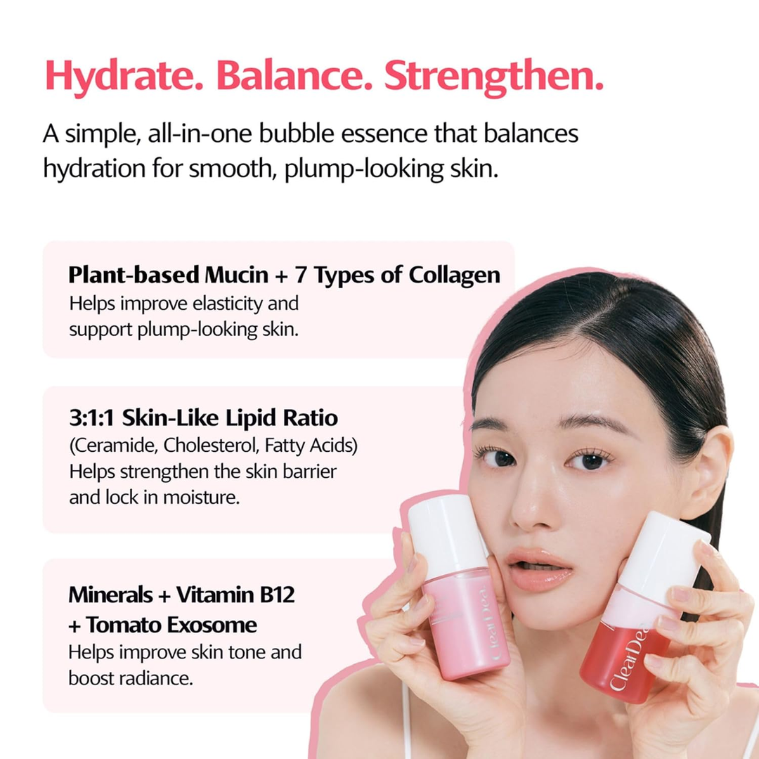 ClearDea Mucin Mineral Vita Bubble First Essence 60ml SKIN CARE, Treatments, Serum & Essence