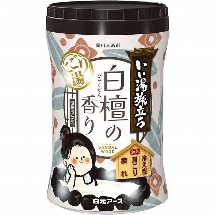 EARTH Liyu Tabidachi Bath Powder Sandalwood 600g 1
