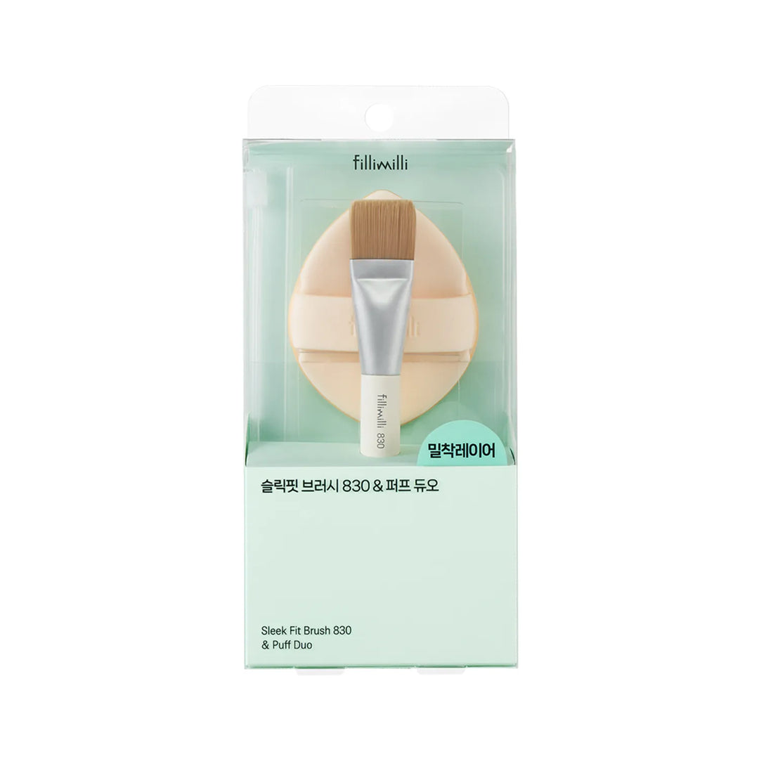 Fillimilli Sleek Fit Brush 830 & Puff Duo Set