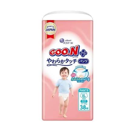 ELLEAIR GOO.N King Diapers The Muscle Fast Series – Pants Type XL (38 Pcs) No Tape Strap 1