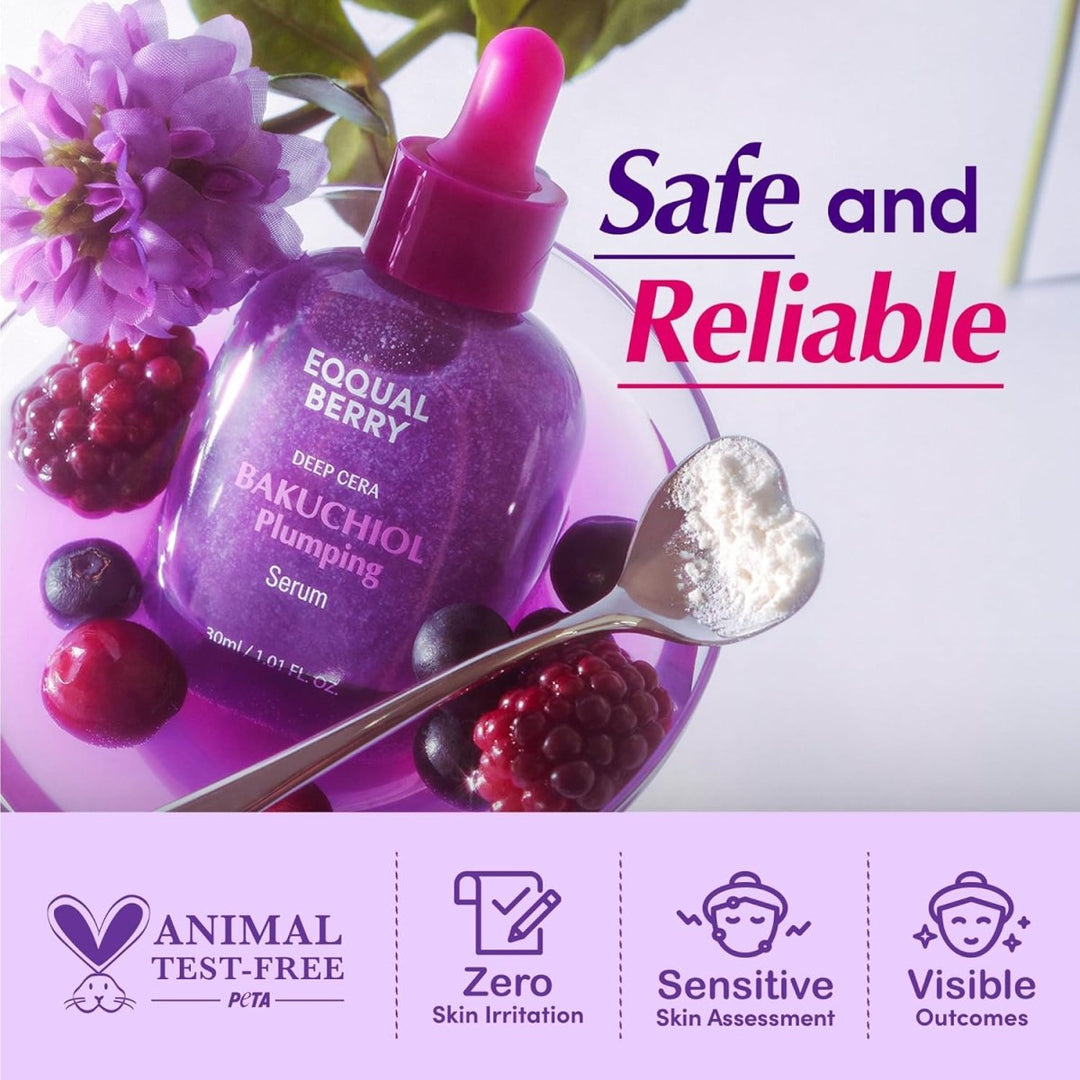 EQQUALBERRY Bakuchiol Plumping Serum 30ml Health & Beauty