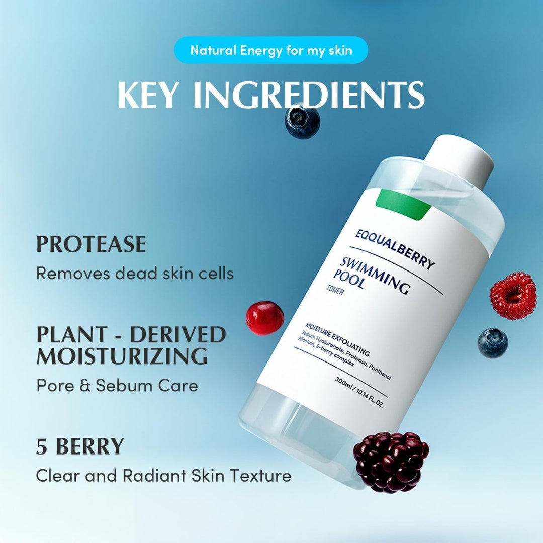 EQQUALBERRY Swimming Pool Toner 300ml Health & Beauty
