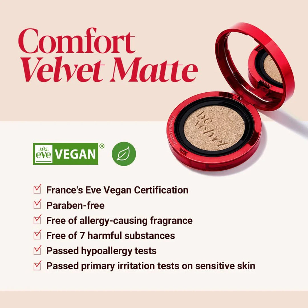ESPOIR Be Velvet Cover Cushion New Class Set 13g*2 - 3 Color to Choose(With Refill Core)