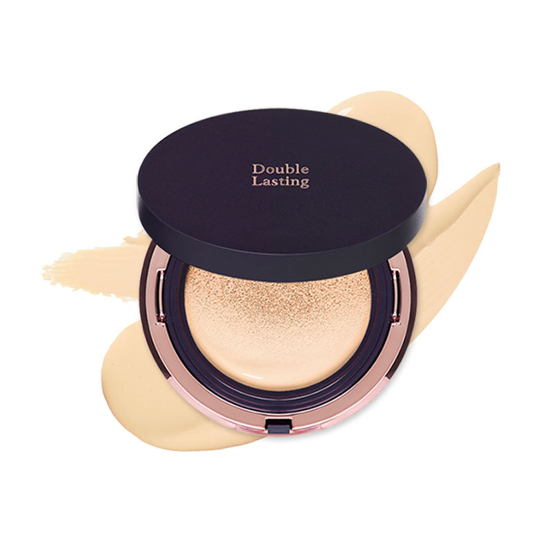 Etude House Double Lasting Cushion Matte - Cica Soothing Coverage MAKEUP, Face, BB Cream & Cushion, K-Beauty Cushion, Matte Foundation, Cica Soothing Coverage, Panthenol Skincare, Calamine Redness Relief, Korean Base Makeup, Long-Lasting Matte