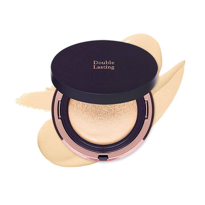 Etude House Double Lasting Cushion Matte - Cica Soothing Coverage MAKEUP, Face, BB Cream & Cushion, K-Beauty Cushion, Matte Foundation, Cica Soothing Coverage, Panthenol Skincare, Calamine Redness Relief, Korean Base Makeup, Long-Lasting Matte