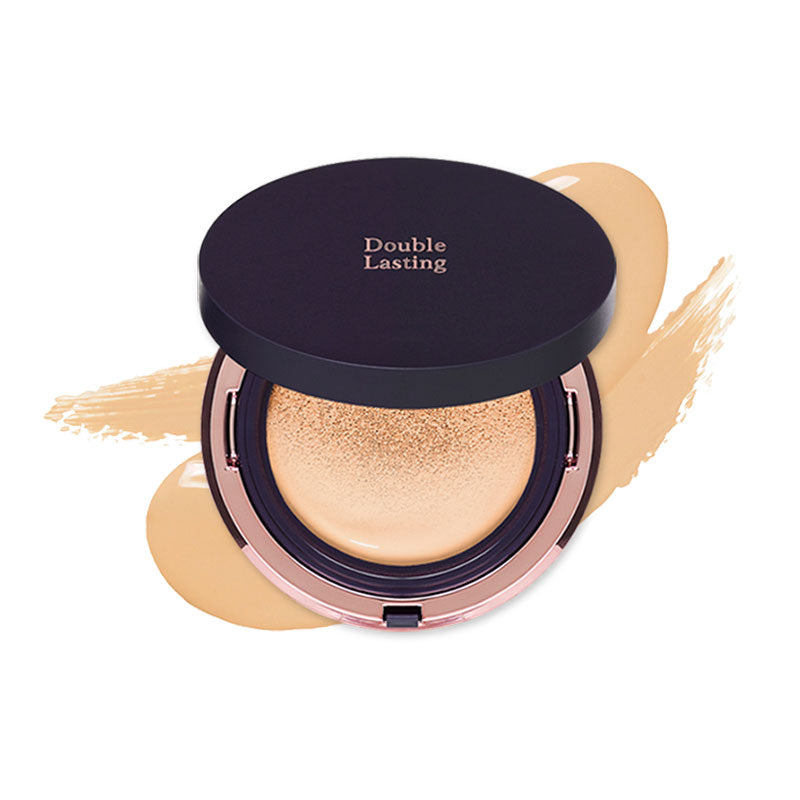 Etude House Double Lasting Cushion Matte - Cica Soothing Coverage MAKEUP, Face, BB Cream & Cushion, K-Beauty Cushion, Matte Foundation, Cica Soothing Coverage, Panthenol Skincare, Calamine Redness Relief, Korean Base Makeup, Long-Lasting Matte