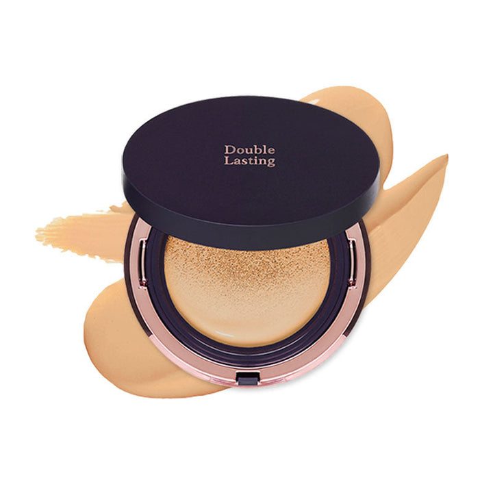 Etude House Double Lasting Cushion Matte - Cica Soothing Coverage MAKEUP, Face, BB Cream & Cushion, K-Beauty Cushion, Matte Foundation, Cica Soothing Coverage, Panthenol Skincare, Calamine Redness Relief, Korean Base Makeup, Long-Lasting Matte