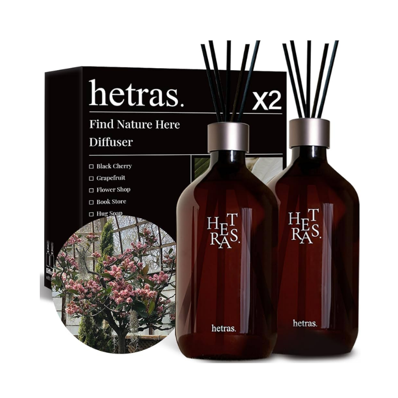 HETRAS Premium Diffuser Hotel Wood 500ml x 2