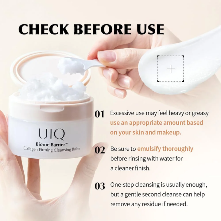 UIQ Biome Barrier™ Collagen Firming Cleansing Balm 100ml SKIN CARE, Cleansers, Face Wash