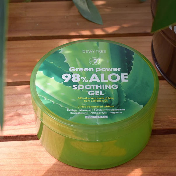 Dewytree Green Power 98% Aloe Soothing Gel 300ml new