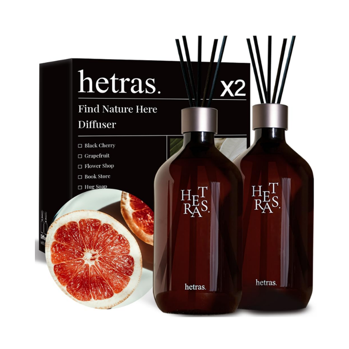 HETRAS Premium Diffuser Hotel Wood 500ml x 2