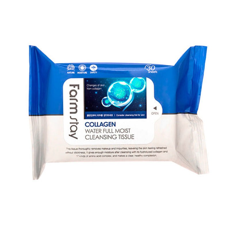 Farm Stay Collagen Water Full Moist Cleansing Tissue 30 sheets Cleanser 1