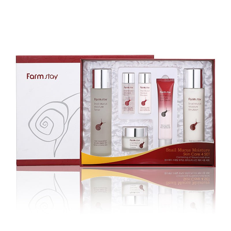 Farm Stay Snail Mucus Moisture Skincare Set - Hydrating 4 Piece Gift Set 1