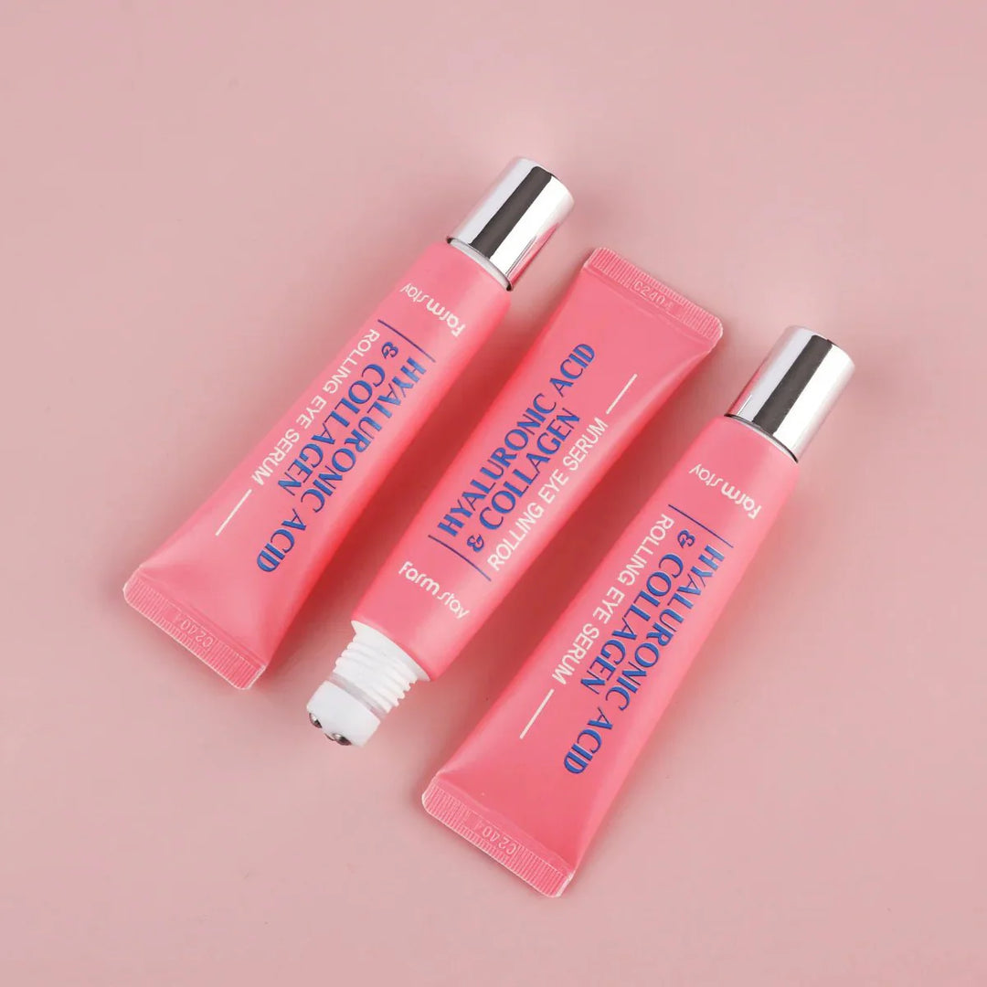FARMSTAY Hyaluronic Acid & Collagen Rolling Eye Serum 25ml