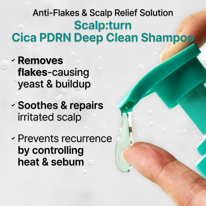 Lilyeve Scalp:Turn Cica PDRN Deep Clean Shampoo 500ml HAIR CARE, Shampoo & Conditioner, Shampoo