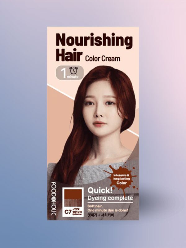 Foodaholic Sepia Color Cream C7 Light Bronze Brown Nourishing Hair 1
