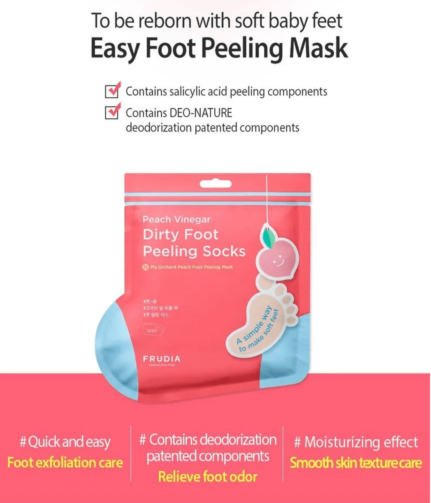 FRUDIA My Orchard Peach Foot Peeling Mask 1 Pair Health & Beauty oceanbuy beauty markham toronto free ship USA asian korean skincare