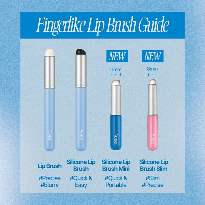 fwee Fingerlike Silicone Lip Brush Slim Random Color 1Pc Accessories 6