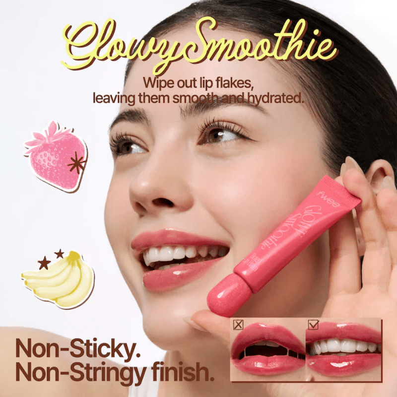 fwee Glowy Smoothie Tinted Lip Balm Glossy Shine 4.5g Lip Makeup 24