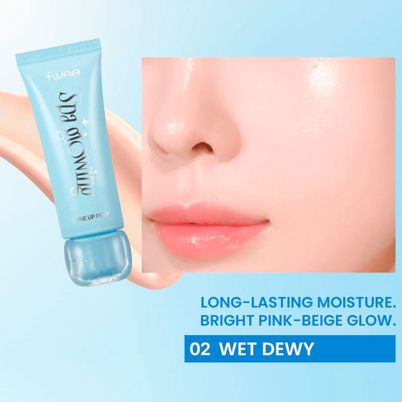 fwee Spa Glowing Tone-Up Prep 80g Wet Dewy Glow Skincare 3
