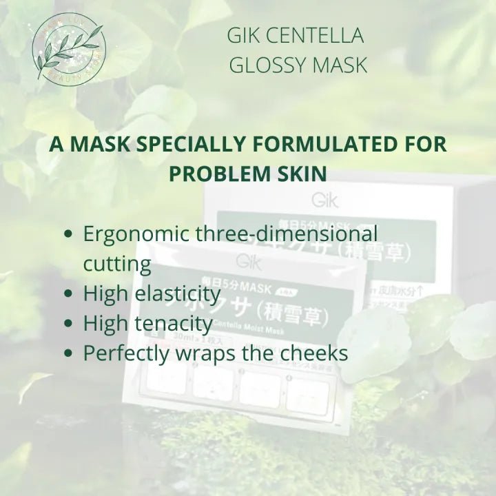 GIK Centella Glossy Mask 21Pcs