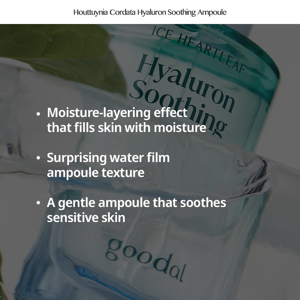 GOODAL Ice Heartleaf Hyaluron Soothing Ampoule 50ml Health & Beauty oceanbuy beauty markham toronto free ship USA asian korean skincare