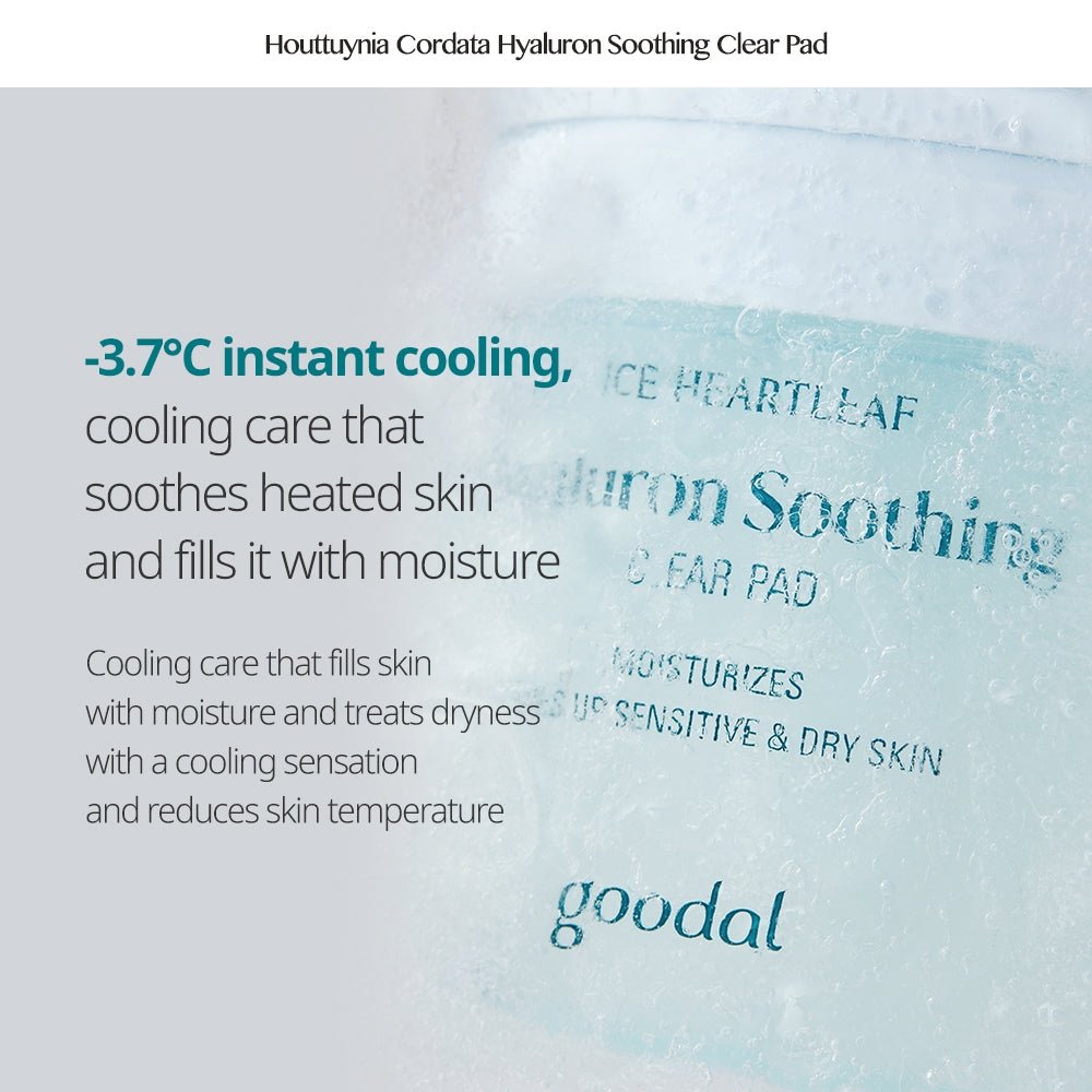 GOODAL Ice Heartleaf Hyaluron Soothing Clear Pad 70Pads Health & Beauty oceanbuy beauty markham toronto free ship USA asian korean skincare