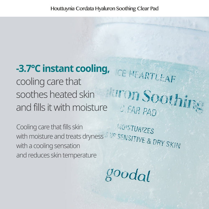 GOODAL Ice Heartleaf Hyaluron Soothing Clear Pad 70Pads Health & Beauty oceanbuy beauty markham toronto free ship USA asian korean skincare