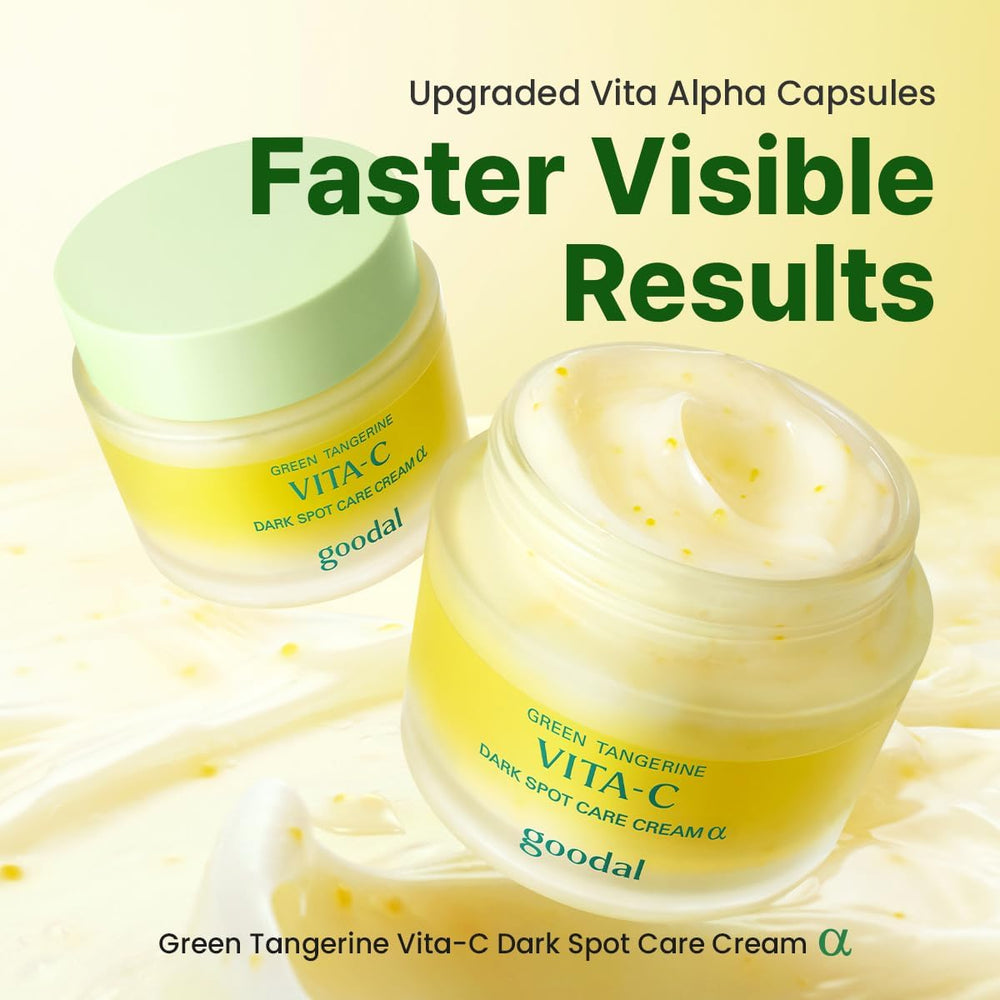 GOODAL Green Tangerine Vita C Dark Spot Care Cream Alpha 50ml (Advacned Version) Lotion & Cream 2