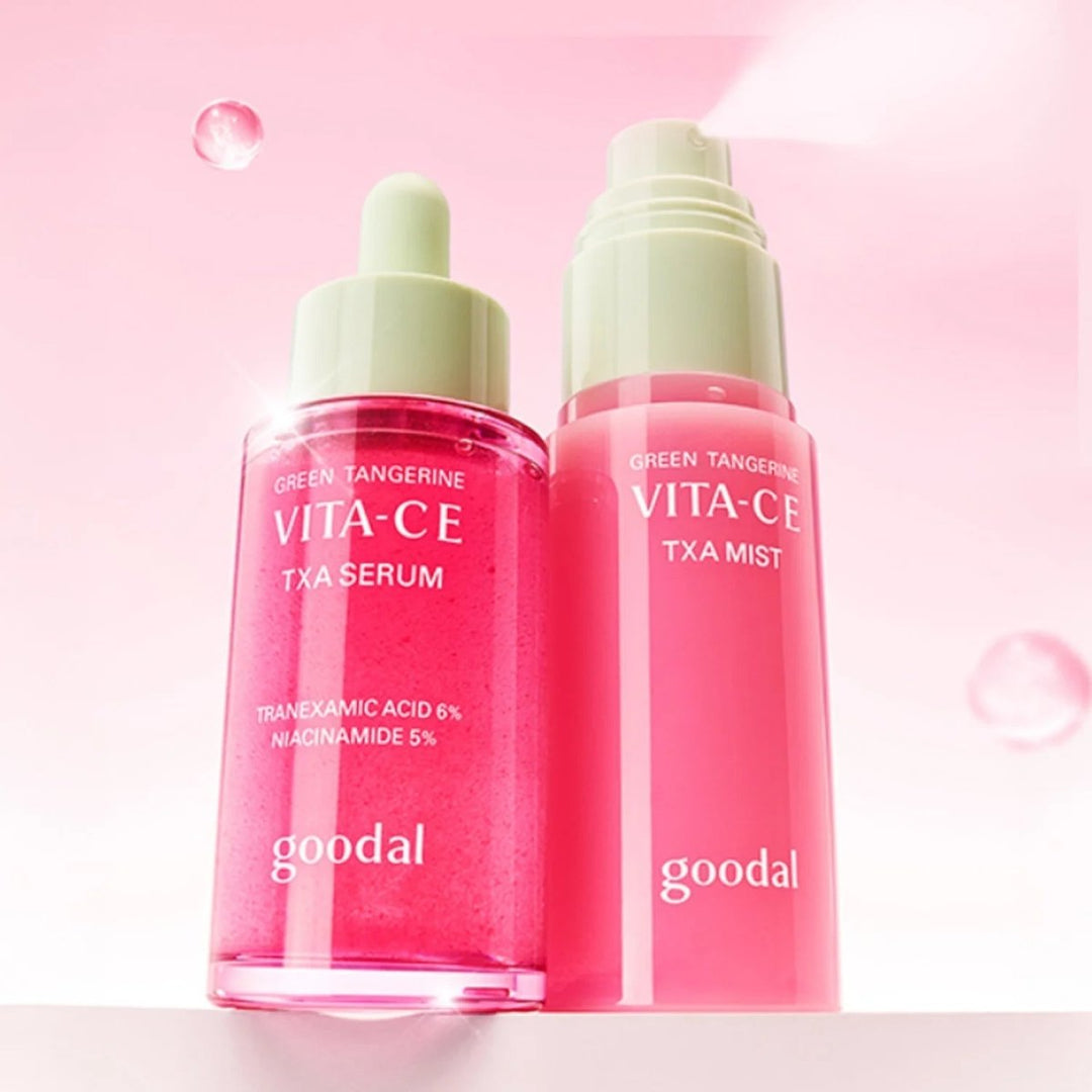 GOODAL Green Tangerine Vita C TXA Serum 30ml Mist 50ml Skincare Set 1