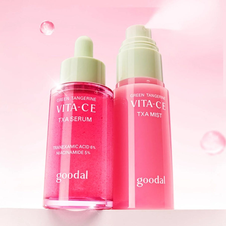 GOODAL Green Tangerine Vita C TXA Serum 30ml Mist 50ml Skincare Set 1