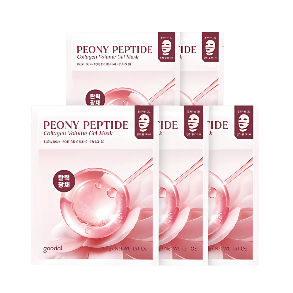 GOODAL Peony Peptide Collagen Gel Mask 5pcs Sheet Mask 1