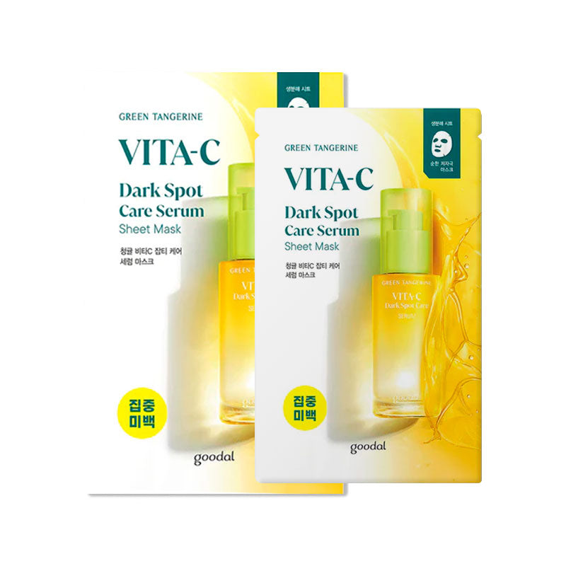 GOODAL Green Tangerine Vita C Dark Spot Care Serum Sheet Mask 28g