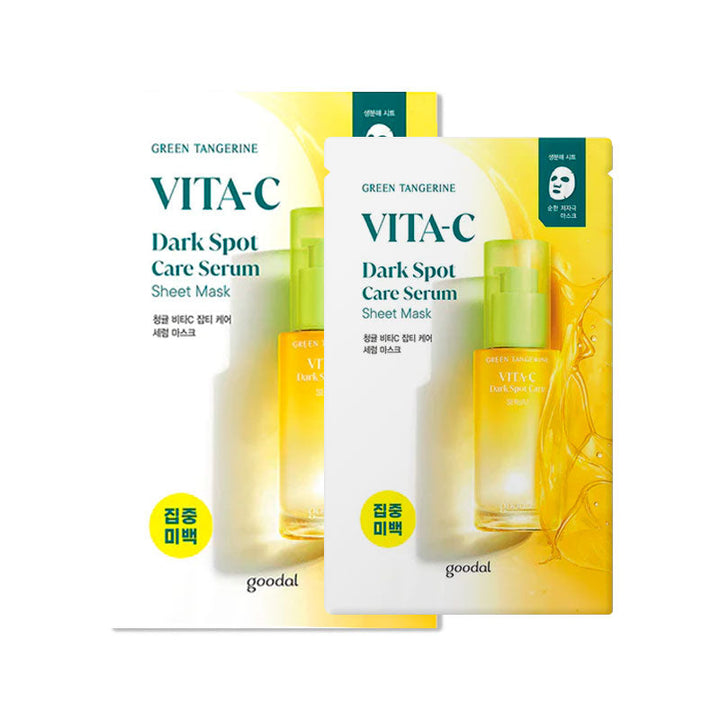 GOODAL Green Tangerine Vita C Dark Spot Care Serum Sheet Mask 28g