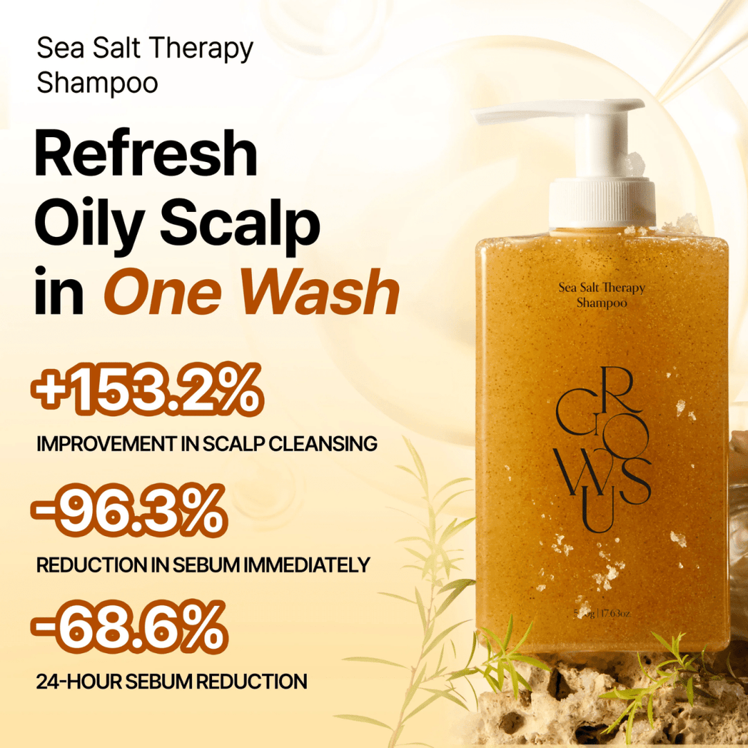 GROWUS Sea Salt Therapy Shampoo Deep Cleansing 500ml Hair 3