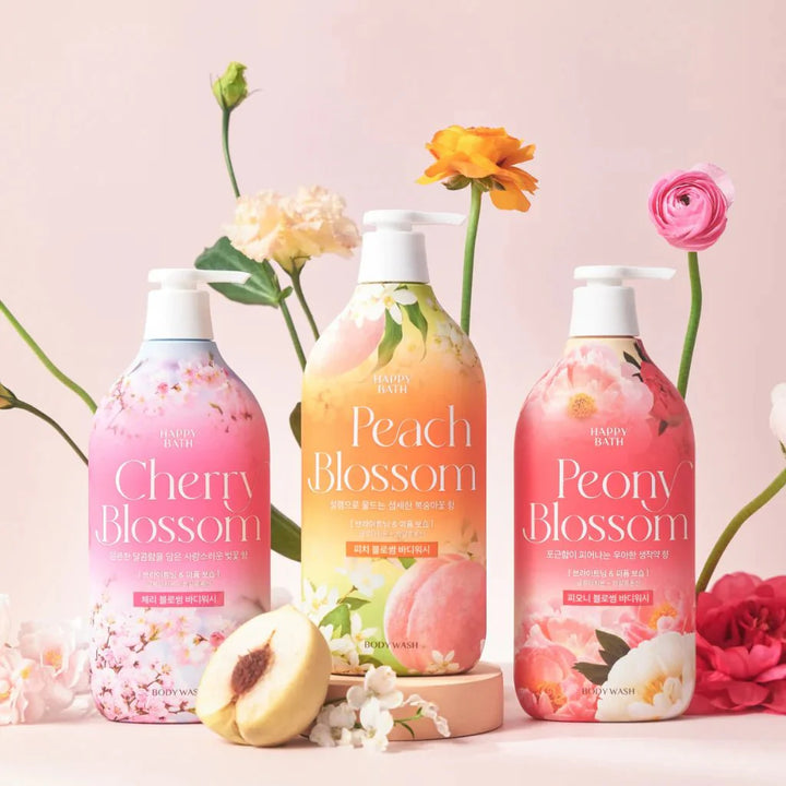 HAPPY BATH Body Wash Gentle Cleansing Hydrating Floral 900g
