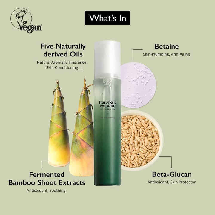 HARUHARU WONDER Black Bamboo Mist 150ml Health & Beauty 3