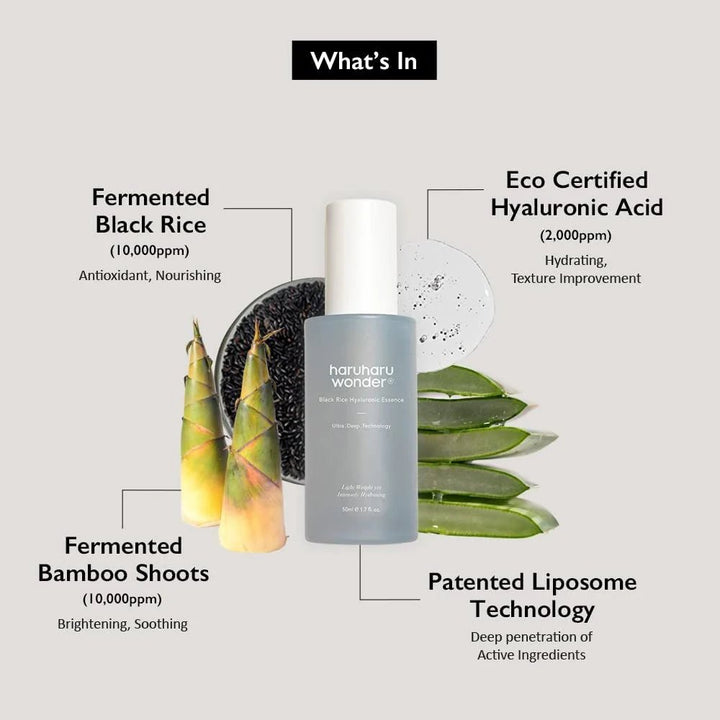 HARUHARU WONDER Black Rice Hyaluronic Essence 50ml Health & Beauty 4